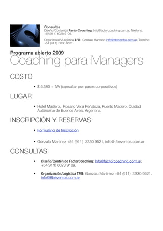 Coaching Para Managers