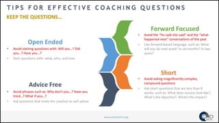 Tips For Effective Coaching Questions