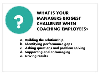 Coaching Skills for Your Managers and Leaders - Webinar 10.21.14