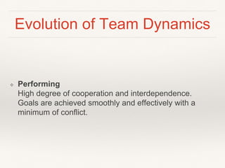 Team Inyerdependence Coaching Teams to Self-organization | PPTX