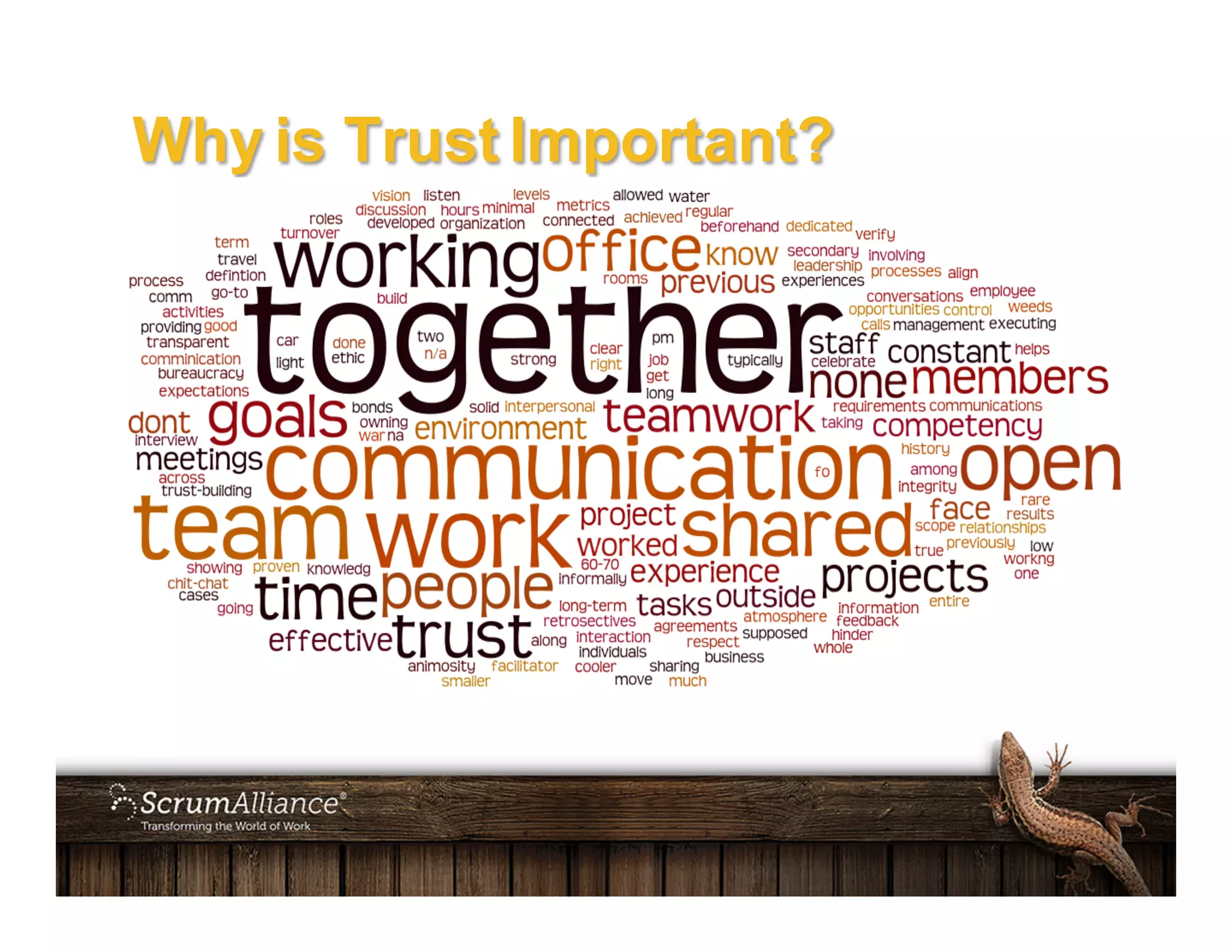 Why is Trust Important?
 