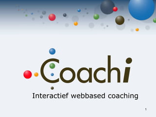 Interactief  webbased coaching 