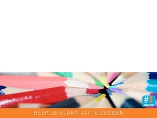 Je moet je
product verkopen!
@ernohannink
#coachloper
 