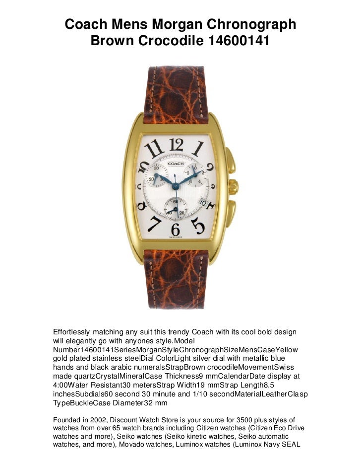coach watch mens price