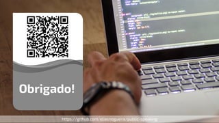 Obrigado!
https://github.com/eliasnogueira/public-speaking
 