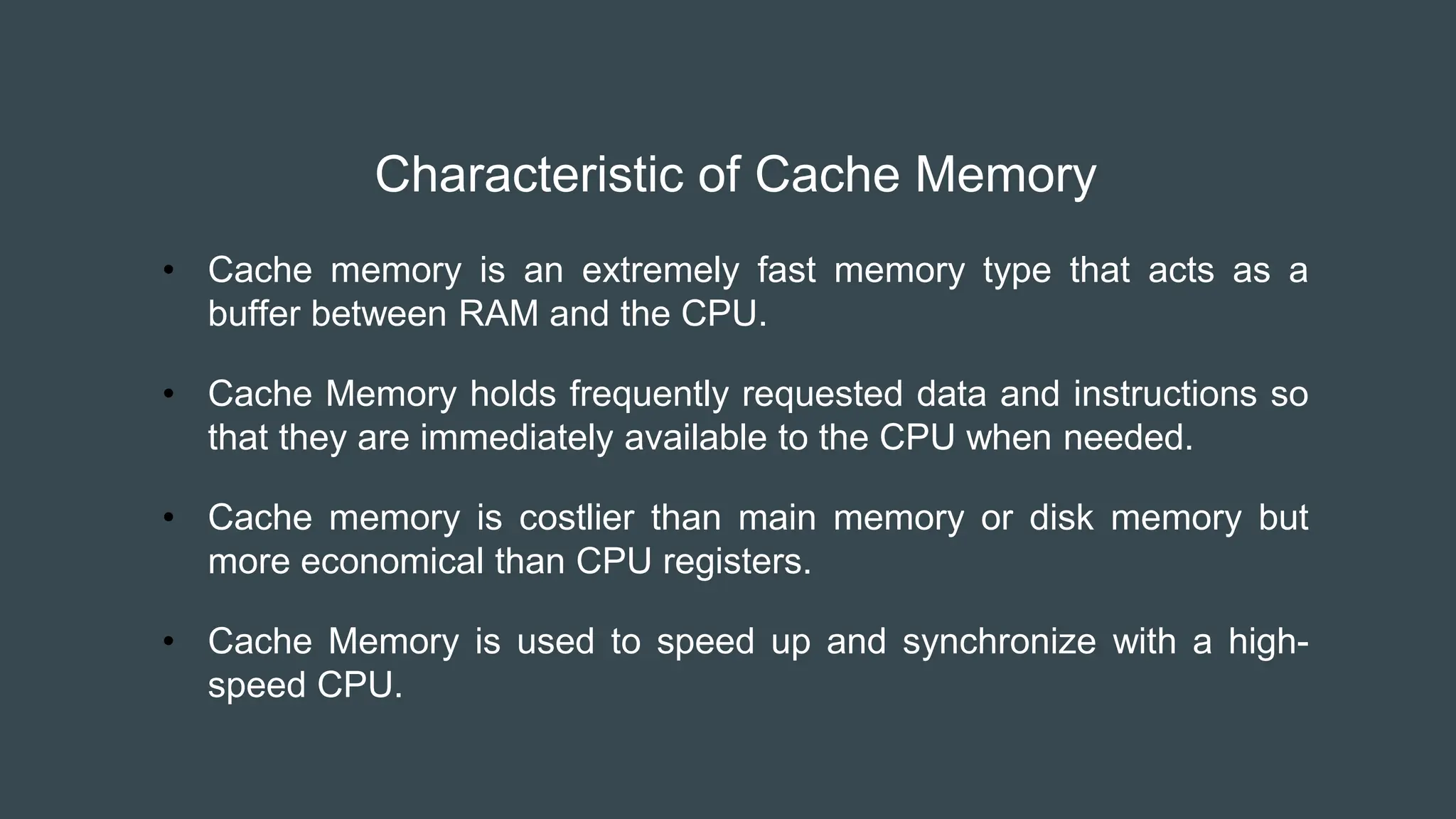 Cache Memory And Virtual Memory in computer architecture | PPT