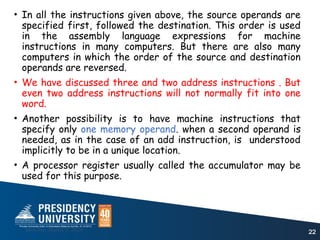 COA CSE 2009 Module 2 ISA IO.ppt computer organisation and architecture ...