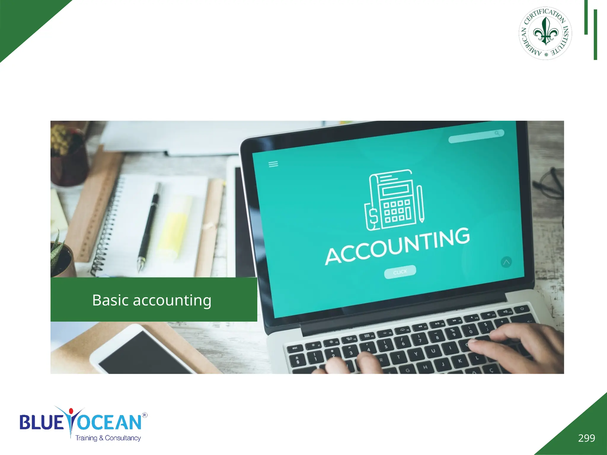 299
Basic accounting
 