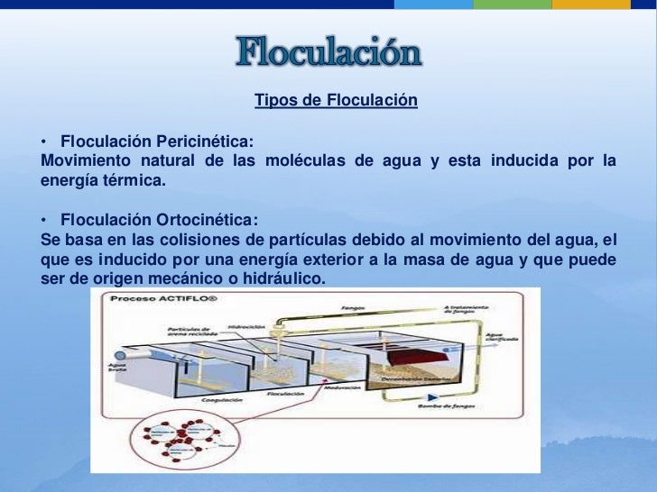 Coagulacion y floculacion