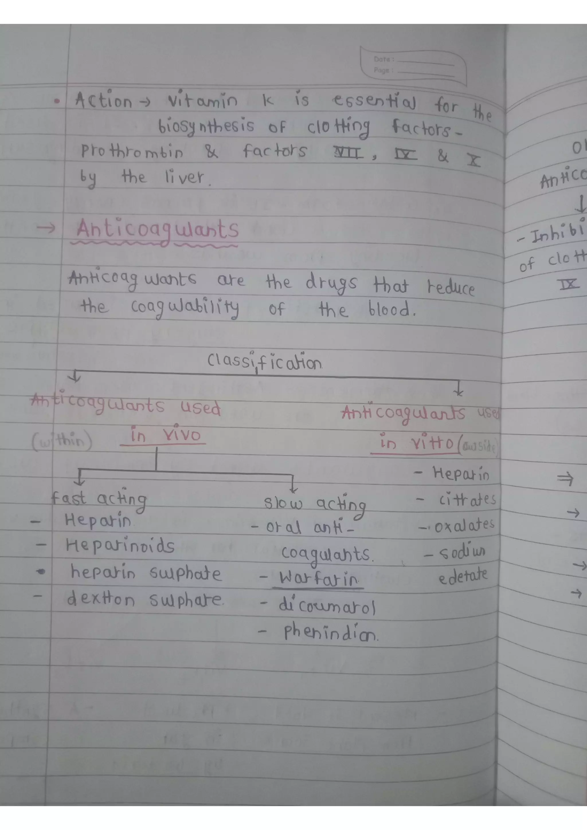 Coagulants and anticoagulant | PDF