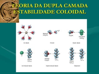 TEORIA DA DUPLA CAMADA ESTABILIDADE COLOIDAL 