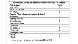 coagulation disorder and its perioperative management Dic.pptx