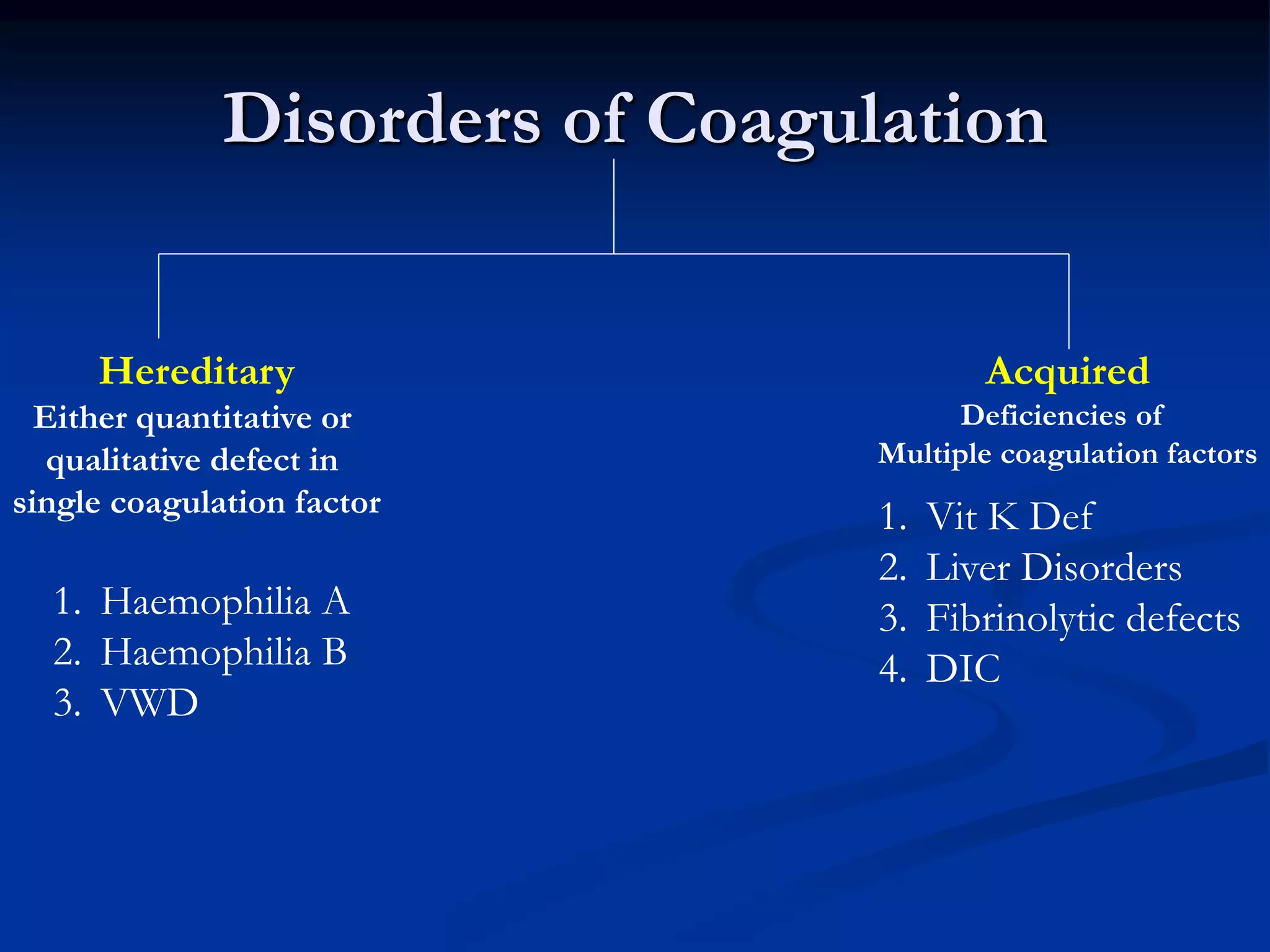 Coagulation disorders | PPTX