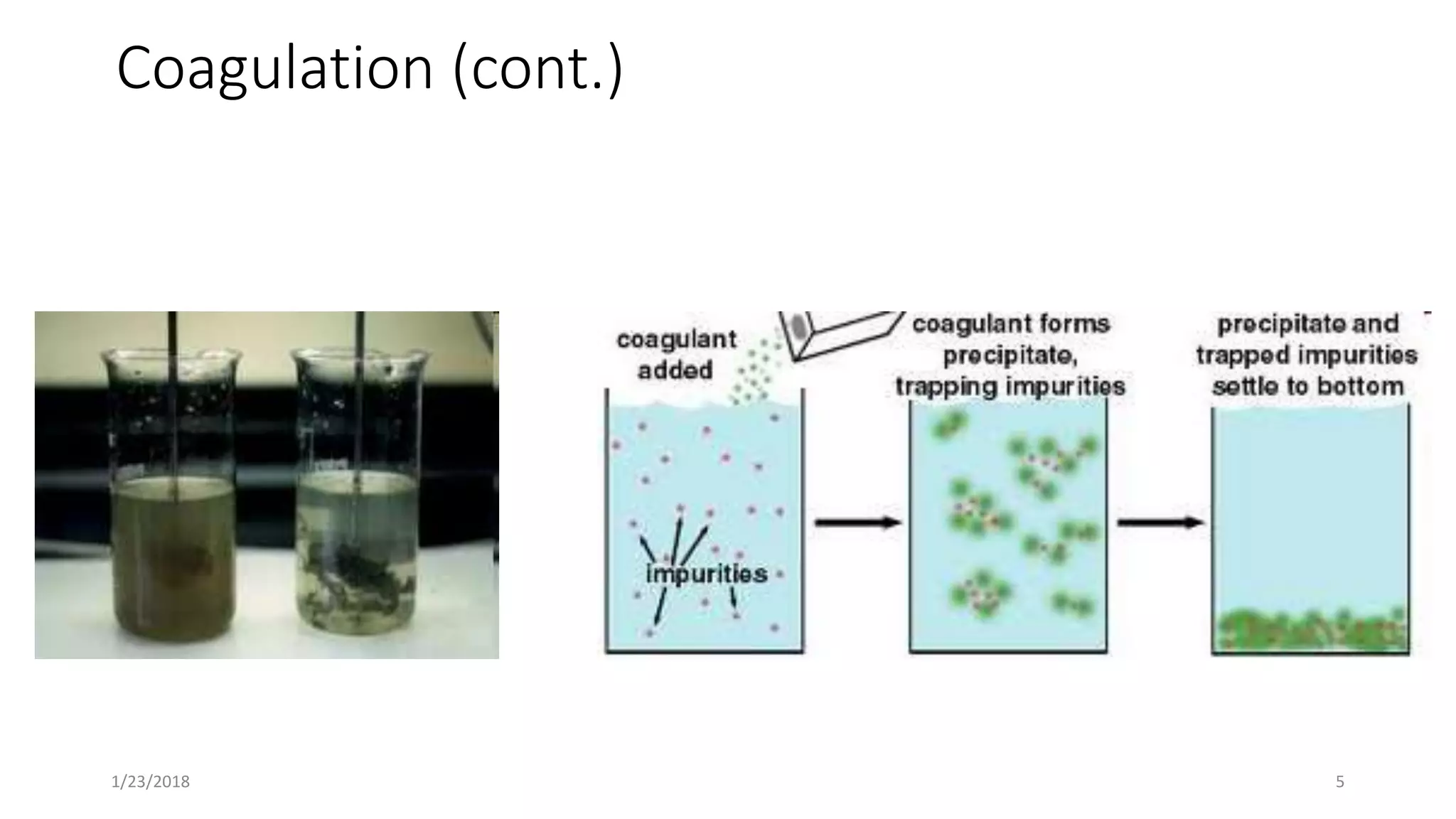 Coagulation & flocculation in wastewater treatment PPT