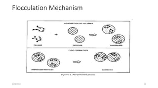 Flocculation Mechanism
1/23/2018 18
 