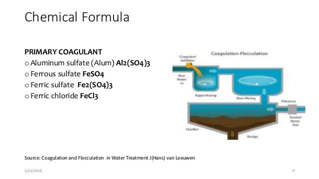 chemicals used in coagulation and flocculation