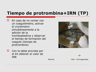 Coagulograma | PPT