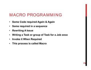 Coal 21- macro in Assembly Programming | PDF