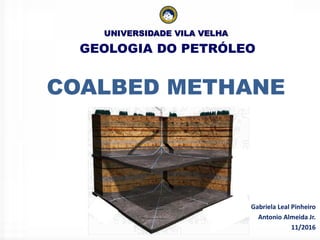 Coalbed Methane (Metano em camadas de carvão - CBM)