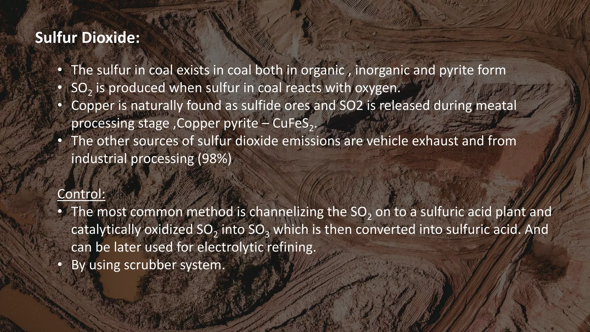 Air pollution control of coal and copper mining | PDF