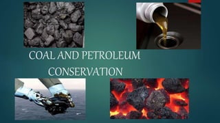 COAL AND PETROLEUM
CONSERVATION
 