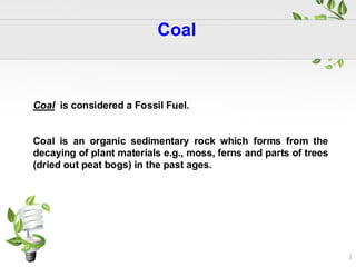 Comprehensive Overview of Coal: Formation, Types, Composition, and ...