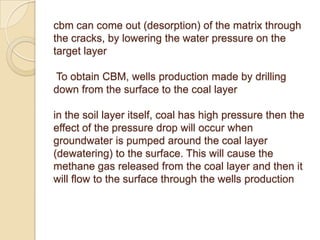 Coal bed methane | PPTX