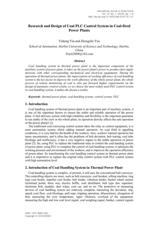 Coal control and blending | PDF