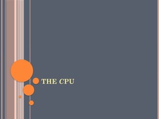 THE CPU
 