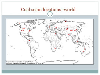Coal seam locations -world
 