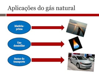 Aplicações do gás natural
 