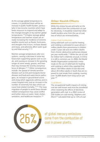 Scientific Evidence of Health Effects from Coal Use in Energy ...