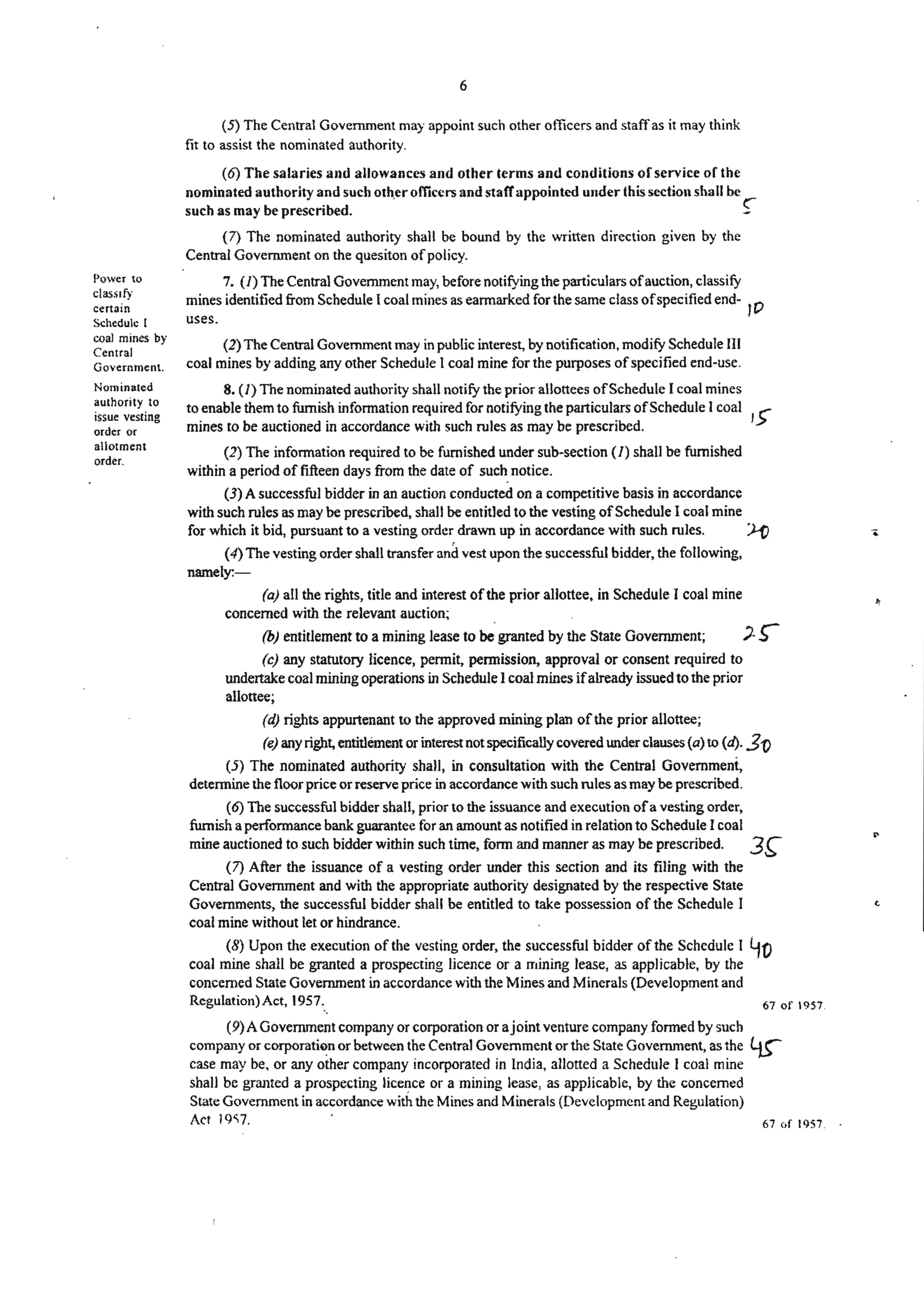 Coal mines bill, 2015, India