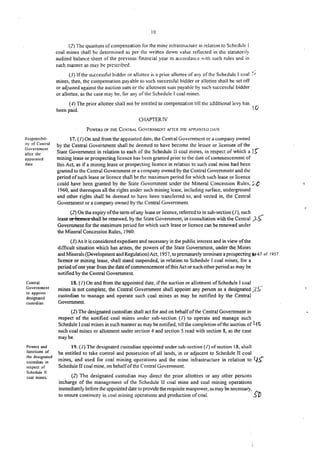 Coal mines bill, 2015, India
