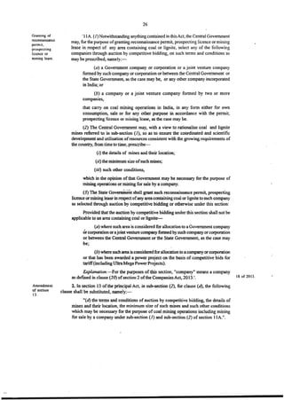 Coal mines bill, 2015, India