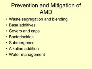 Coal mine water management | PPT