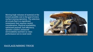 Coal Mining Surface Equipment and Machines | PDF