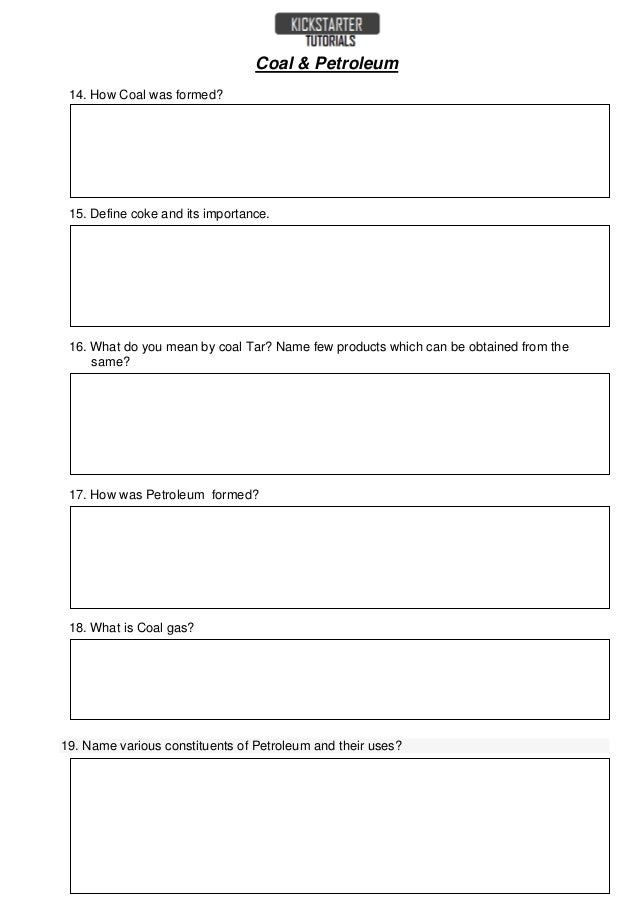 Coal & Petroleum (Grade 8 - Science)