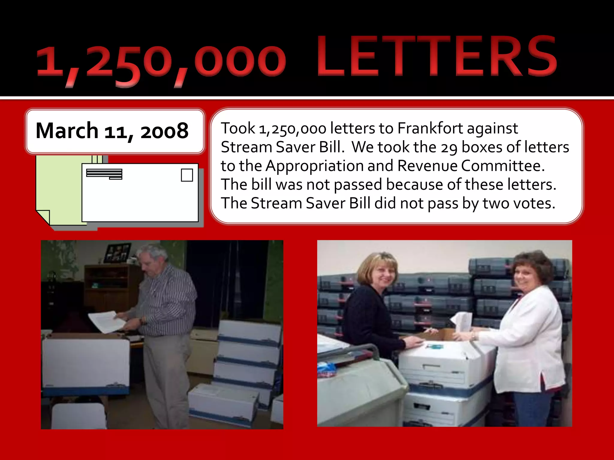 1,250,000  LETTERS1,250,000 letters