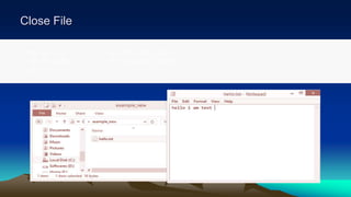 Close File
MOV AH, 3EH ; 3EH FOR CLOSE FILE
MOV BX, HANDLE ; COPY RESOURCES HANDLE
INT 21H
 