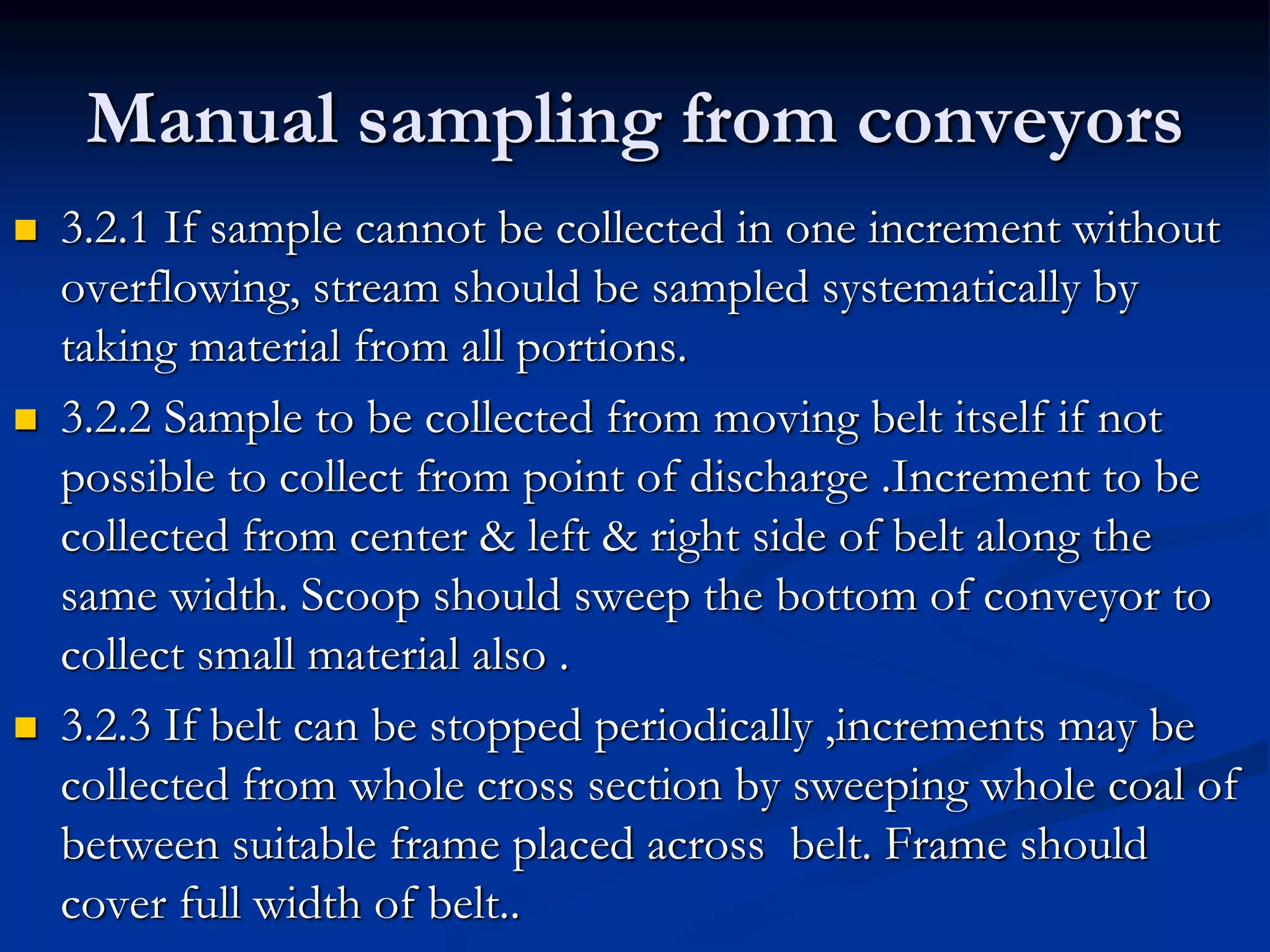 Sampling Point Coal Container Coal quality sampling & preparation as per indian standard | PPT