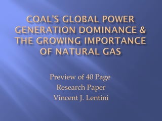 Preview of 40 Page
  Research Paper
 Vincent J. Lentini
 