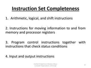 Coa module ii Basic Computer Organizations and Design | PPTX