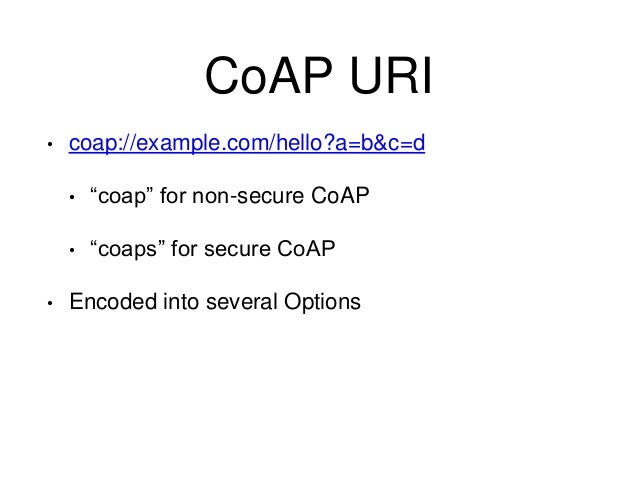 CoAP Talk