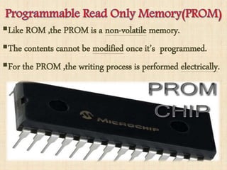 RAM/ROM and its TYPES | PPTX