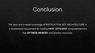 Instruction Set : Computer Architecture