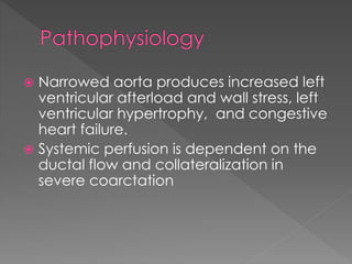 Coarctation of aorta | PPTX