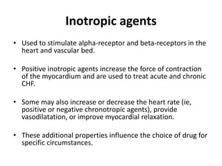 Negative Inotropic Agent Coarctation of aorta | PPTX