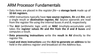 Computer organization & ARM microcontrollers module 3 PPT | PPTX