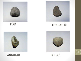8
FLAT ELONGATED
ROUND
ANGULAR
 
